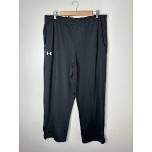 Under Armour Pants Mens Black Windbreaker Track Shell Embroidered Sz XL